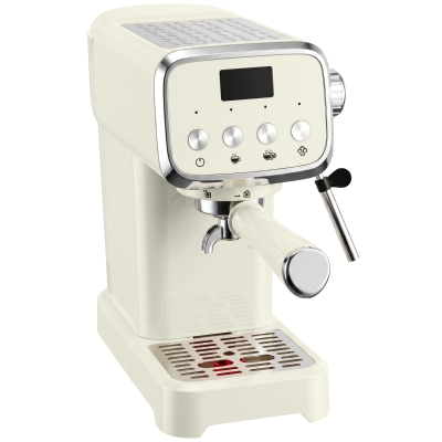 HOMCOM Piston-espressomachine 20 Bar met melkopschuimer en 1,2L afneembare watertank voor Espresso