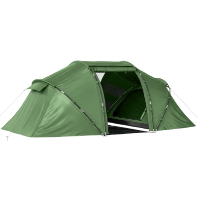 Outsunny Tienda de Campaña Familiar para 4 Personas con 2 Habitaciones y Bolsa de Transporte 430x240x170 cm Verde