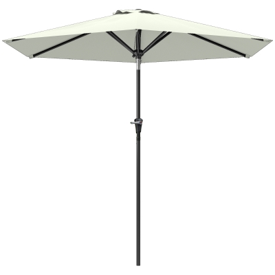 Outsunny Ombrellone da Giardino 2.3x2.2m a Manovella Inclinabile