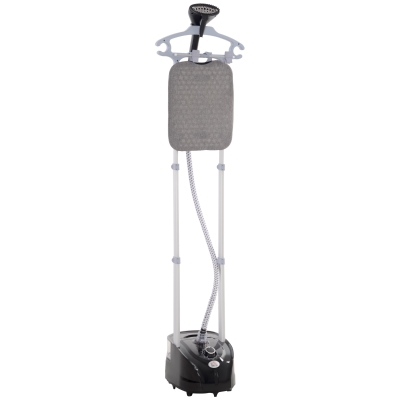 HOMCOM Aparat de călcat cu aburi, fier de călcat vertical 1950W, 35x25x23cm, alb