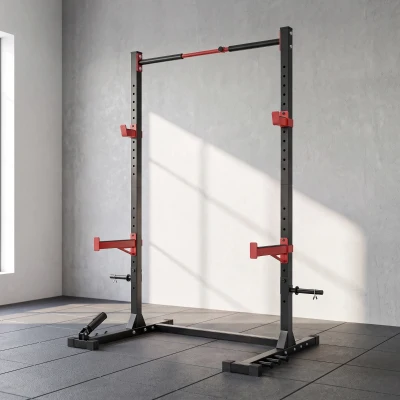 SPORTNOW Power Tower Multifonction 500kg Rack Traction Rouge