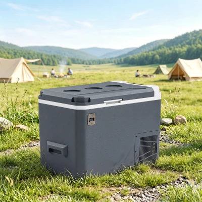 Outsunny Réfrigérateur 25L Portable Contrôle App Gris