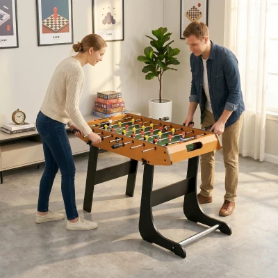 HOMCOM Mini Foosball Table Indoor Family Fun Sports