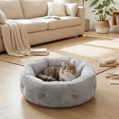 PawHut exterior pat cuib rotund confortabil