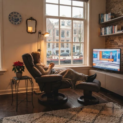 HOMCOM Relax Massagestoel met voetbank 145° kantelbare bruin