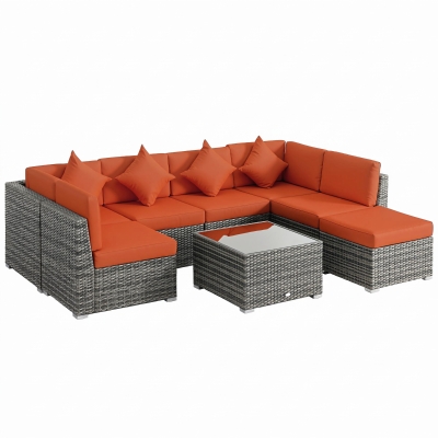 Garden Furniture Set 73cmx73cmx65cm Orange