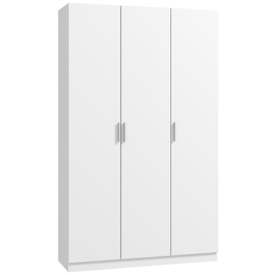 HOMCOM Schrank mit höhenverstellbaren Einlegeböden und Soft-Close-Türen für Schlafzimmer, Weiß