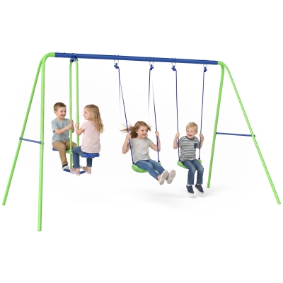 LoggyLand Balançoire Double pour Enfant   Verte (H7104 UIT 30 RO) Achetez sur eB