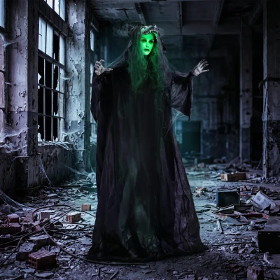 HOMCOM Life Size Animatronic Ghost Werewolf Mask 170cm