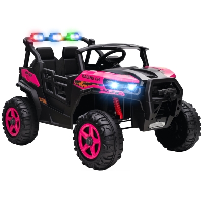 AIYAPLAY 24V 2-Seater Electric Ride-On Car Kids Pink
