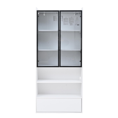 Vitrine haute, Blanc