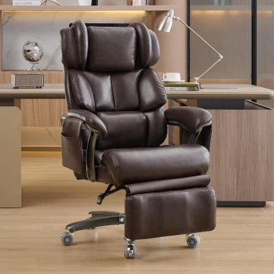 Sedia da ufficio ergonomica e massaggiante Marrone