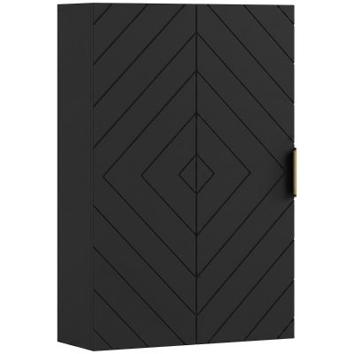 kleankin Wandschrank fürs Badezimmer, Medizinschrank wandhängendes Aufbewahrungsmöbel mit verstellbarem Regal