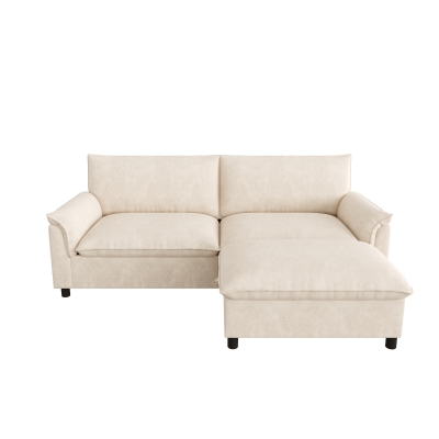 Canapé d'angle modulaire Cloud, Beige