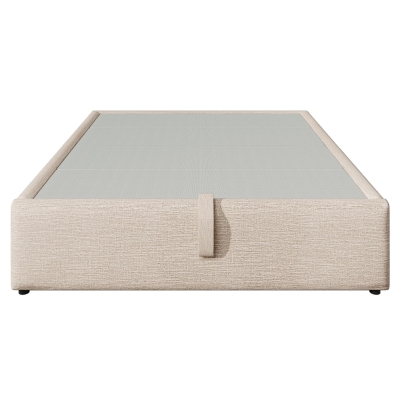 Letto contenitore con leva idraulica, Beige e color legno