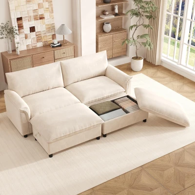 Canapé sectionnel modulaire Cloud, Beige