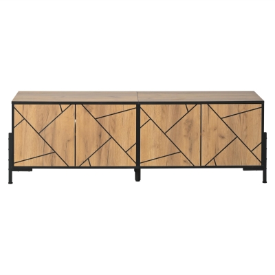 Mobile porta TV 65 pollici max, color legno