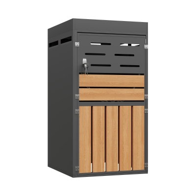 Armoire d'extérieur multifonction 2-en-1, Gris
