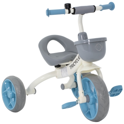 AIYAPLAY Tricycle Enfant Évolutif 2-5 Ans avec Panier Bleu