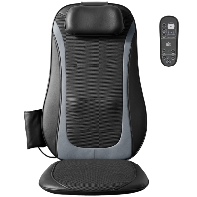HOMCOM Masseur Shiatsu Dorsal Chauffant Vibration 3 Niveaux