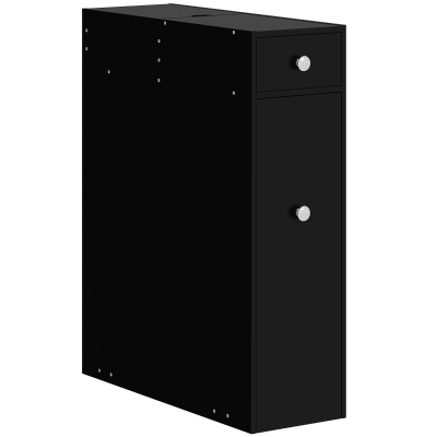 HOMCOM Móvel para Banheiro com Suporte para Papel Higiénico 2 Gavetas Organizadoras em MDF 17x48x58 cm