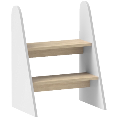 AIYAPLAY Marchepied Enfant 2 Marches Bois Blanc 20kg