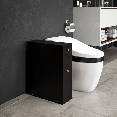 HOMCOM Móvel para Banheiro com Suporte para Papel Higiénico 2 Gavetas Organizadoras em MDF 17x48x58 cm