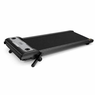 Walking Pad mit 3-stufiger Neigung, robuster Metallrahmen mit mehrschichtigem Stoßdämpfungssystem, 110x50x14 cm, Schwarz