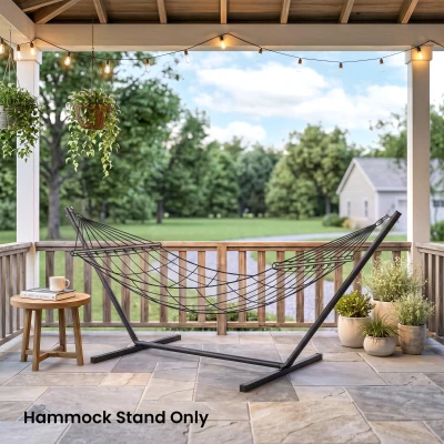 Outsunny 3.6m Metal Hammock Stand for Outdoor Patio
