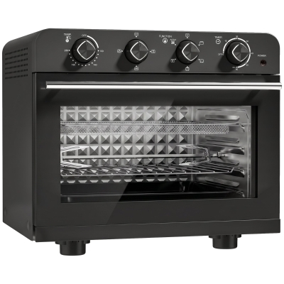 HOMCOM Friteuse Air Chaud 36L Four 1800W Rôtissoire Noir