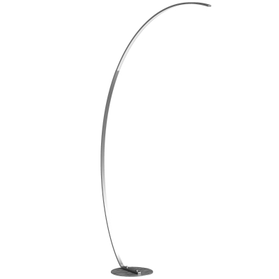 HOMCOM Lampadaire Arc LED Dimmable 30W Télécommande Argent