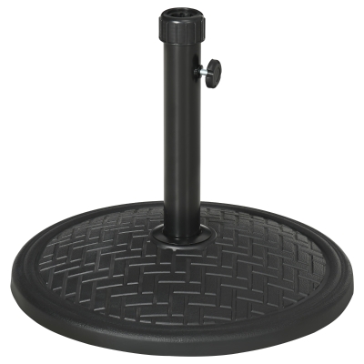 Outsunny Base per Ombrellone Rotonda 14kg per Pali Ø32-38mm Nero