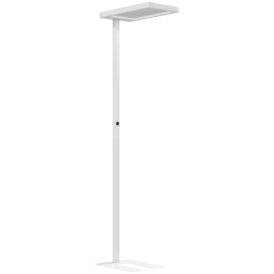 HOMCOM Lampadaire LED Dimmable Salon Blanc avec Télécommande