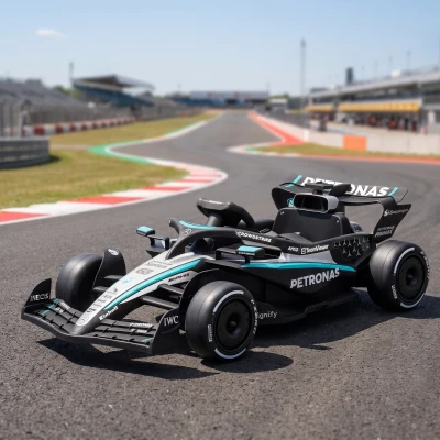 AIYAPLAY Go-Kart Électrique Mercedes F1 Télécommande Suspensions