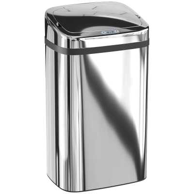 HOMCOM Sensor prullenbak 30 L automatische prullenbak met bewegingssensor voor kantoor, slaapkamer