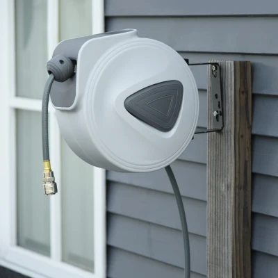 DURHAND Derulator Automat pentru Furtun Da Perete Profesional, Conector Ø1/4''furtun 15m