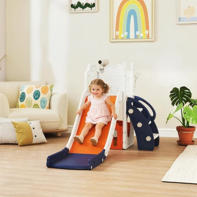AIYAPLAY 5 in 1 Set Scivolo per Bambini 1-3 Anni, Blu scuro