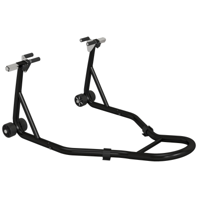 HOMCOM Support Moto Universel Atelier Noir avec Bras en U et L