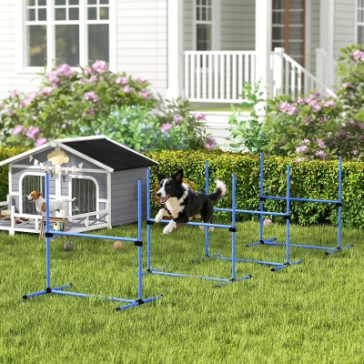 PawHut Agility Chiens 4 Obstacles Professionnels Sac Transport