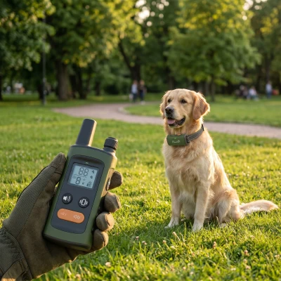 PawHut Dog Training Collar IPX7 Waterproof Rechargeable Black