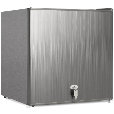 HOMCOM Mini-congelador 35 L caixa de congelação elétrica independente 161 W mini freezer 47 x 44,2 x 48,8 cm Cinza