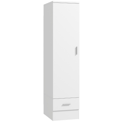 HOMCOM Armadio Guardaroba per Camera da Letto, Bianco