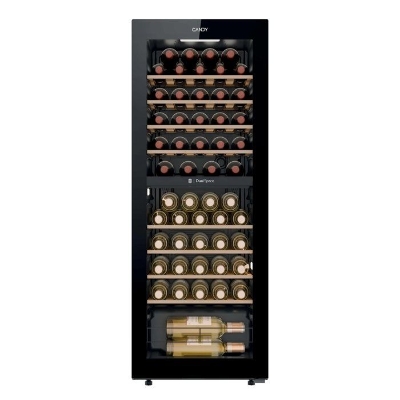 Cave a vin de service - CANDY CNWQ4G56G2 - 56 bouteilles - 2 zones - Multi-température - 37 dB - H 128cm x l 47,5cm x P 45,6cm