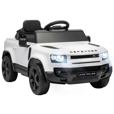 AIYAPLAY Land Rover Kids Ride On Car 12V Remote 3 Speeds White