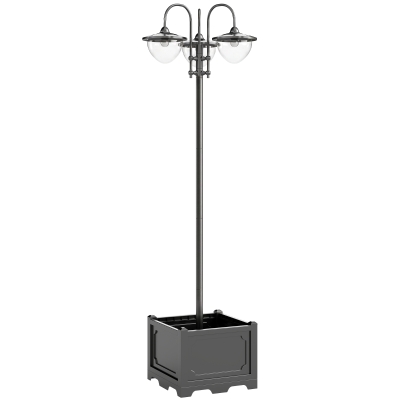 Outdoor Lamp Post 60L x 55W x 189H cm Black