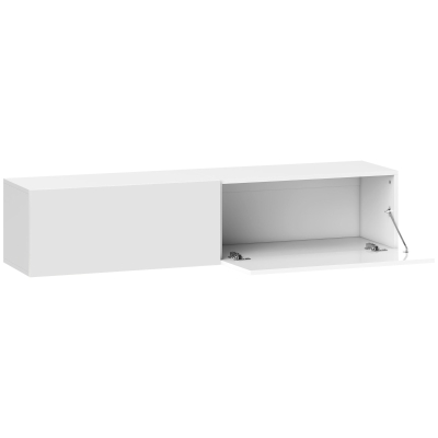 HOMCOM Mobile per TV da 45"-55"-65" Sospeso e 2 Armadietti Bianco