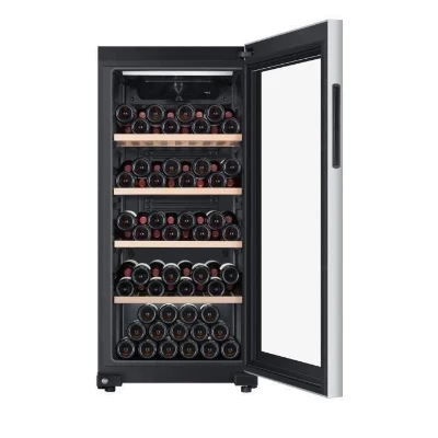 Cave a vin de vieillissement - HAIER HWS116GAE - Pose libre - 116 bouteilles H126.5 x L59,5 cm - Noir