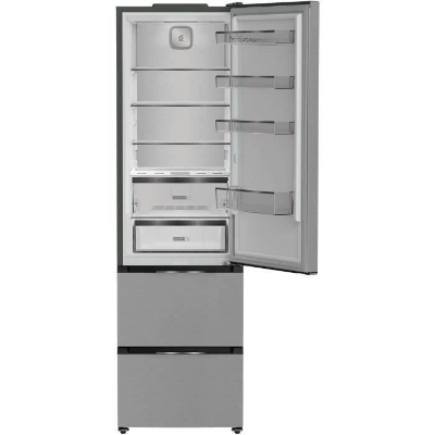Réfrigérateur multiportes - WHIRLPOOL - WHKF6352X5E - 351 L - Dual NoFrost - 6e sens - Classe D - Multiflow - 203,5x59,5x66,3 - Inox