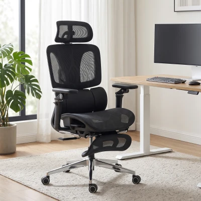 HOMCOM Ergonomic High Back Office Chair Mesh Black