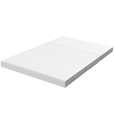 HOMCOM Materasso Pieghevole 195x120 cm in Memory Foam, Grigio